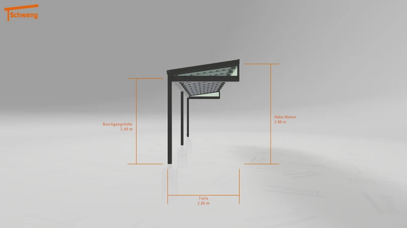 #DE Schweng Terrassenüberdachung S350 (ID qdvppg)