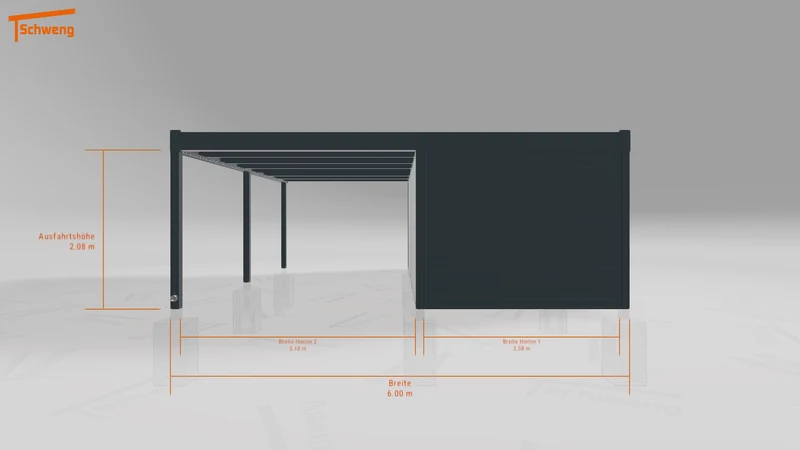 #DE Schweng Flachdachcarport C600+ (ID 5mzqdk) #MTG