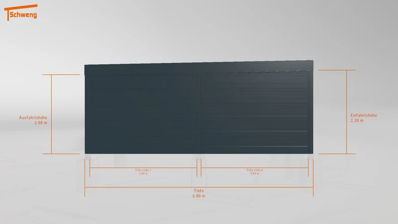 #DE Schweng Flachdachcarport C600+ (ID 5mzqdk) #MTG