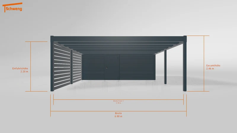 #DE Schweng Flachdachcarport C600+ (ID k2j2vj) #MTG