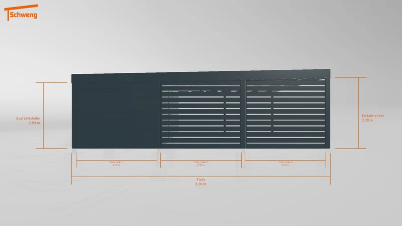 #DE Schweng Flachdachcarport C600+ (ID k2j2vj) #MTG