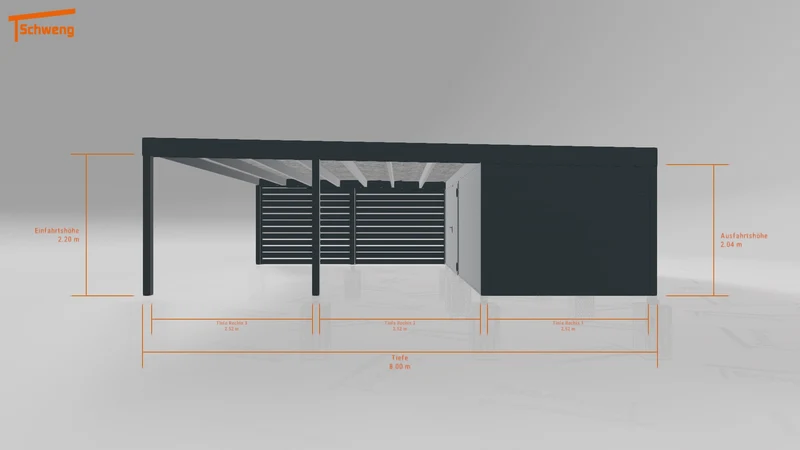 #DE Schweng Flachdachcarport C600+ (ID k2j2vj) #MTG