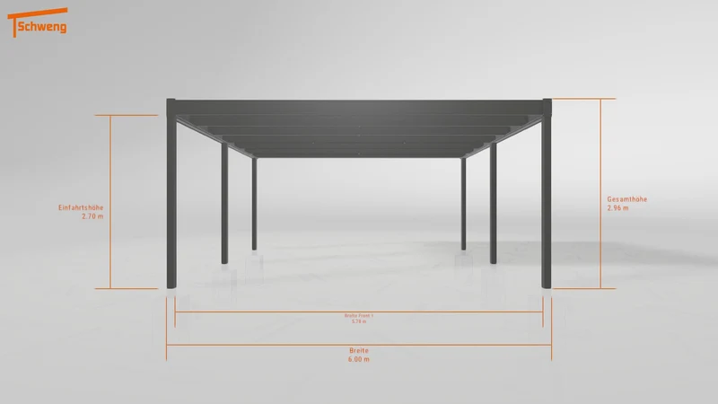 #DE Schweng Flachdachcarport C600 (ID v4742r) #MTG