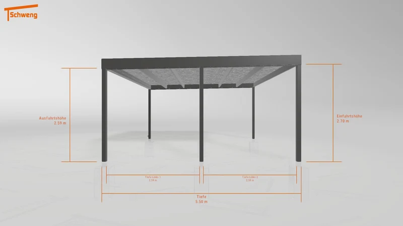 #DE Schweng Flachdachcarport C600 (ID v4742r) #MTG