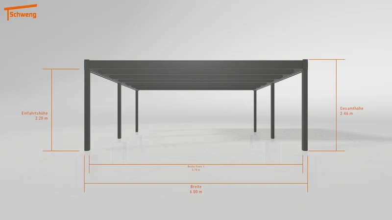 #DE Schweng Flachdachcarport C600 (ID zbwb35) #MTG