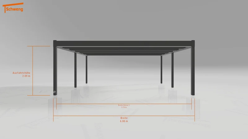#DE Schweng Flachdachcarport C600 (ID zbwb35) #MTG