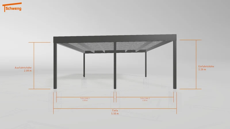#DE Schweng Flachdachcarport C600 (ID zbwb35) #MTG