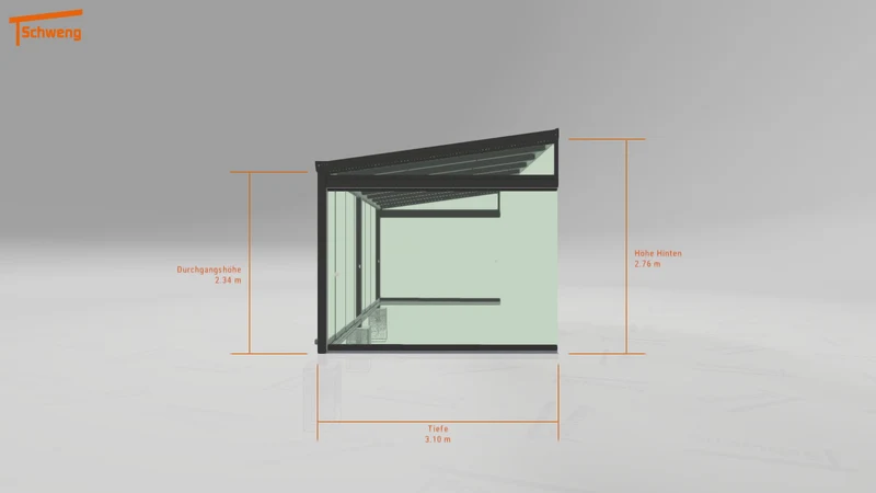 #DE Schweng Terrassenüberdachung S400 (ID w3x3jj)