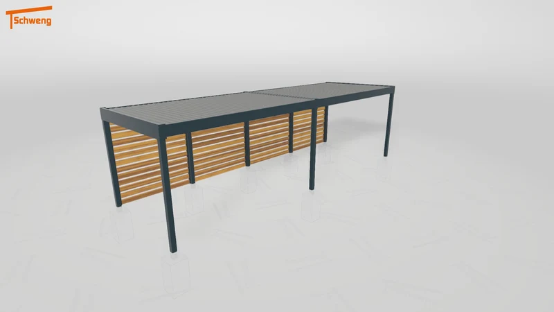 #DE Schweng Flachdachcarport C600 (ID zbwmyd) #MTG