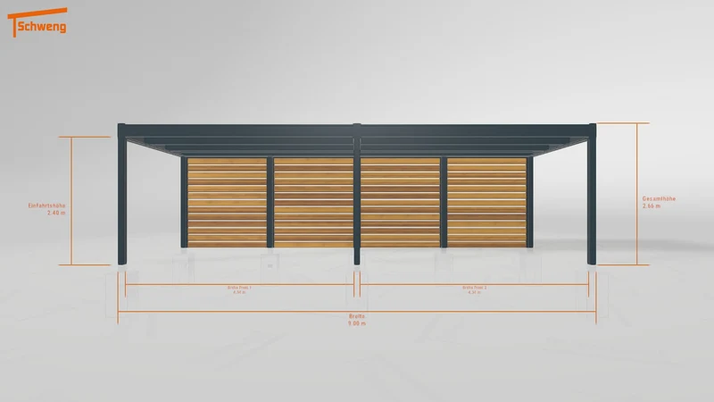 #DE Schweng Flachdachcarport C600 (ID zbwmyd) #MTG