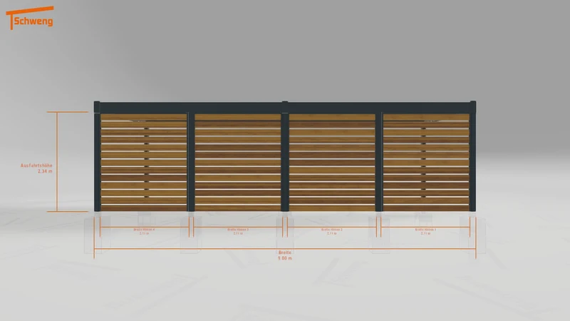 #DE Schweng Flachdachcarport C600 (ID zbwmyd) #MTG