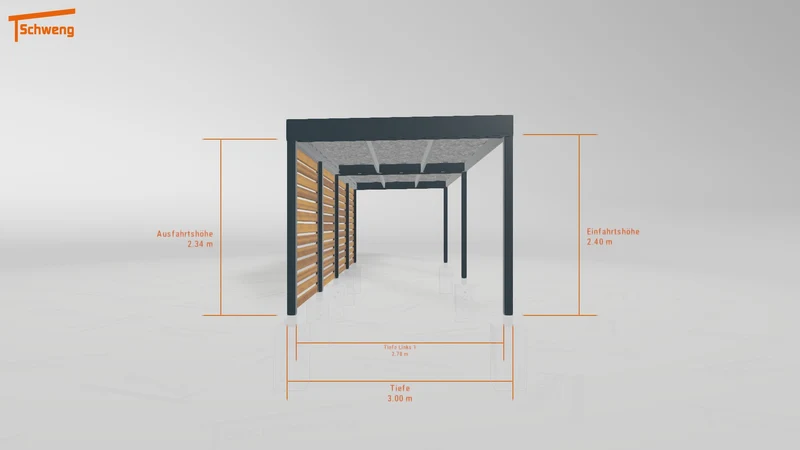 #DE Schweng Flachdachcarport C600 (ID zbwmyd) #MTG