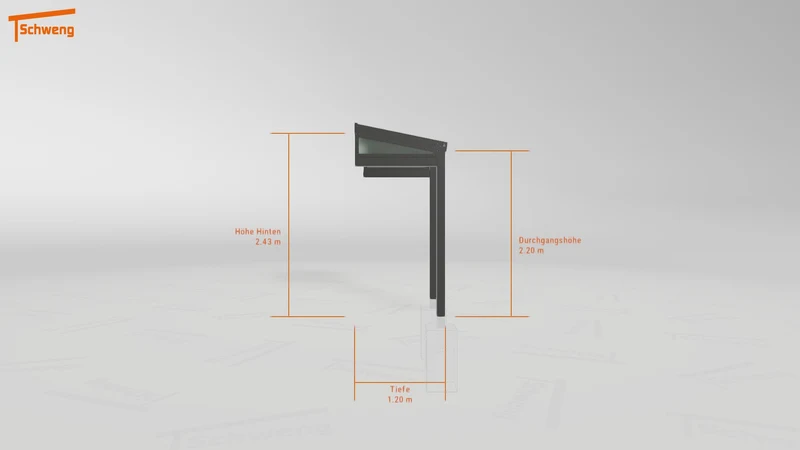 #AT Schweng Terrassenüberdachung S350 (ID 77by42)