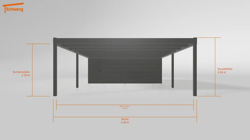 #DE Schweng Flachdachcarport C600 (ID zbwmvv) #MTG