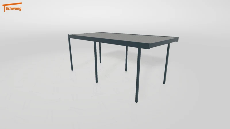 #DE Schweng Flachdachcarport C600 (ID g7574d)
