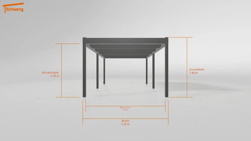 #DE Schweng Flachdachcarport C600 (ID 42w452) #MTG