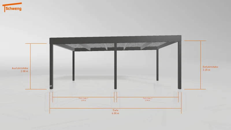 #DE Schweng Flachdachcarport C600 (ID 42w452) #MTG
