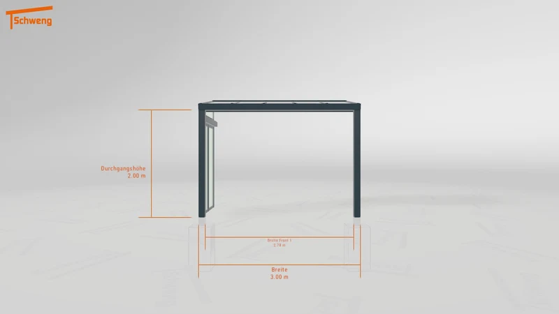 #DE Schweng Terrassenüberdachung S350 (ID pbpbm3)