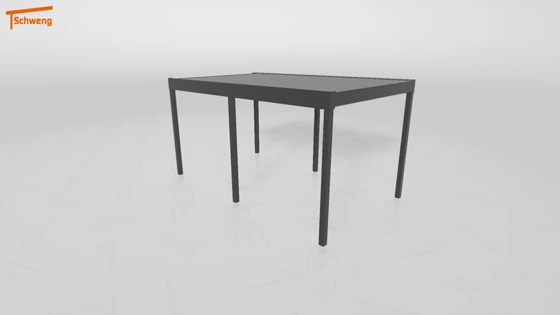 #DE Schweng Flachdachcarport C600 (ID 85p5vq)