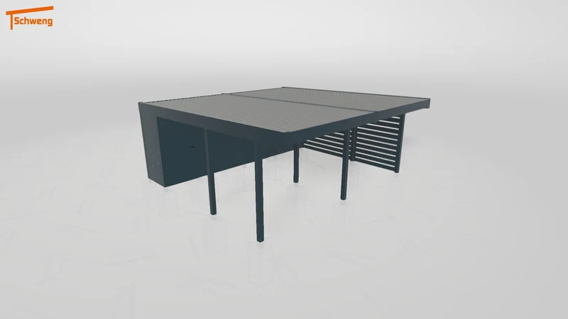 #DE Schweng Flachdachcarport C600+ (ID k2j2zd) #MTG