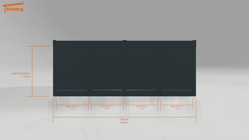 #DE Schweng Flachdachcarport C600+ (ID k2j2zd) #MTG
