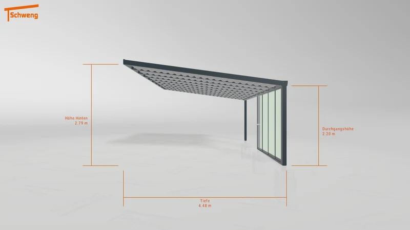 #DE Schweng Terrassenüberdachung S400 (ID 77b7vv)