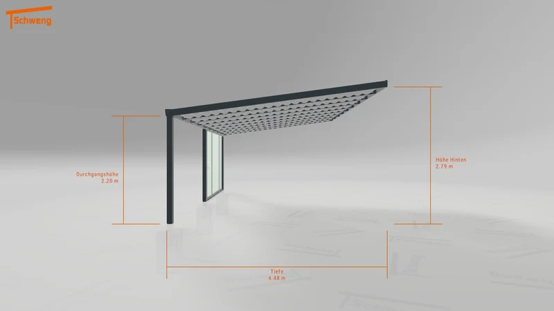 #DE Schweng Terrassenüberdachung S400 (ID 77b7vv)