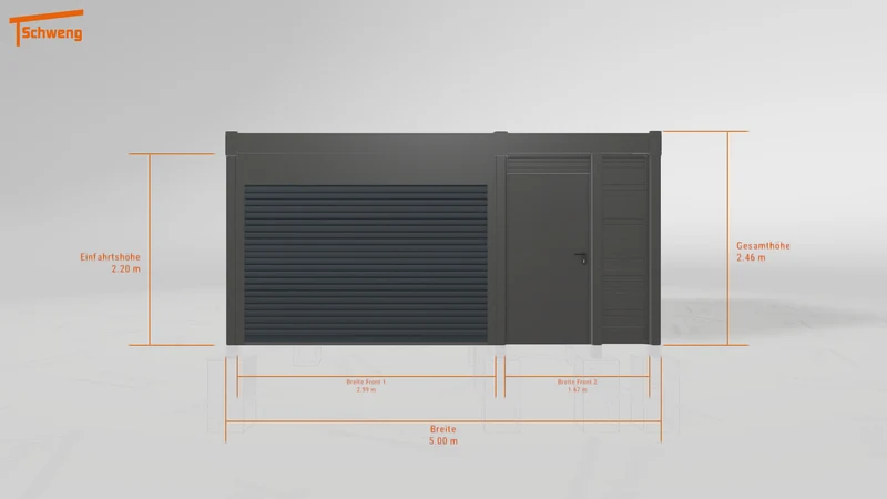 #DE Schweng Flachdachcarport C600 (ID 85p5x2) #MTG