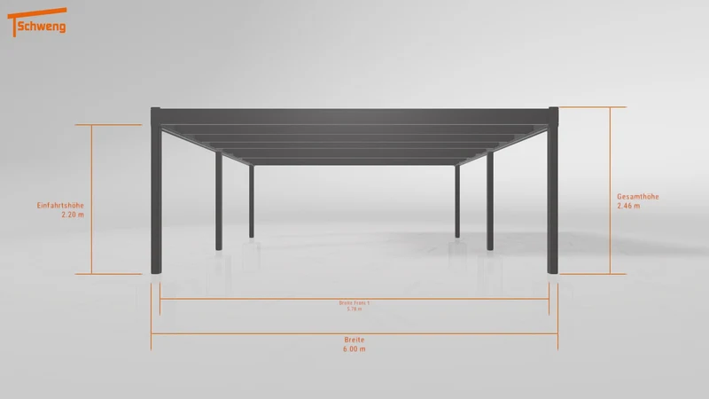 #DE Schweng Flachdachcarport C600+ (ID g757yn)