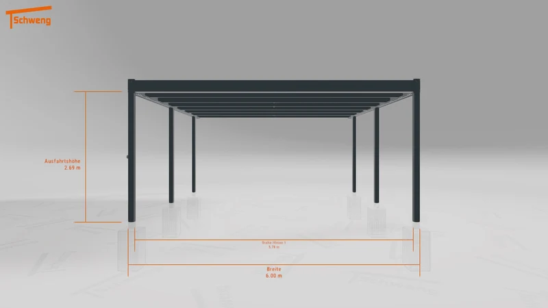 #DE Schweng Flachdachcarport C600 (ID 85p8p5) #MTG