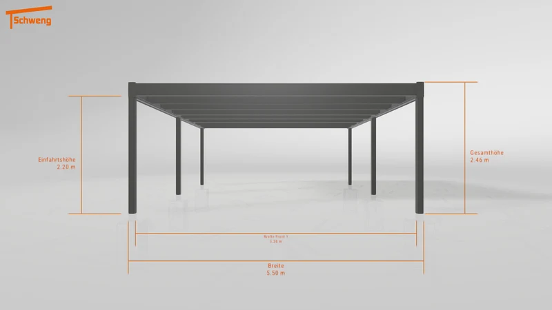 #DE Schweng Flachdachcarport C600+ (ID pbqkn7) #MTG