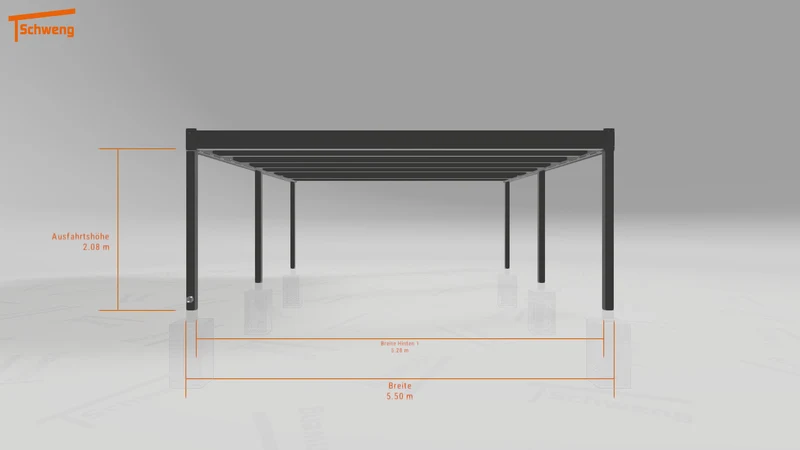 #DE Schweng Flachdachcarport C600+ (ID pbqkn7) #MTG