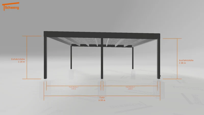 #DE Schweng Flachdachcarport C600+ (ID pbqkn7) #MTG