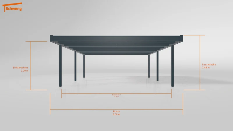 #AT Schweng Flachdachcarport C600+ (ID mjrzbr) #MTG