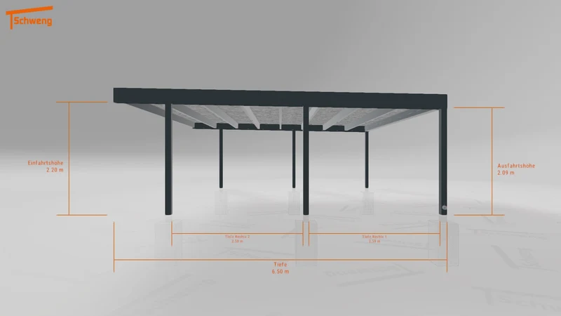 #AT Schweng Flachdachcarport C600+ (ID mjrzbr) #MTG