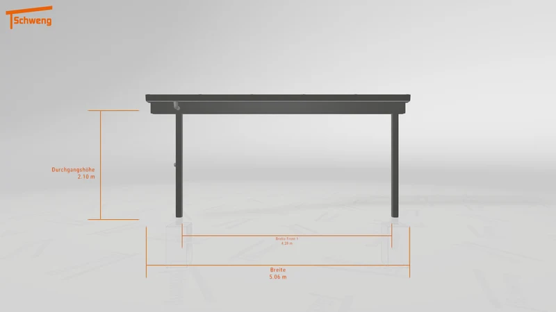 #DE Schweng Terrassenüberdachung S350 (ID qdvdzk)