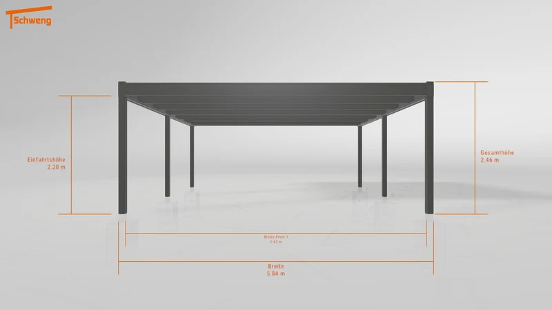 #DE Schweng Flachdachcarport C600 (ID 77b7kx) #MTG