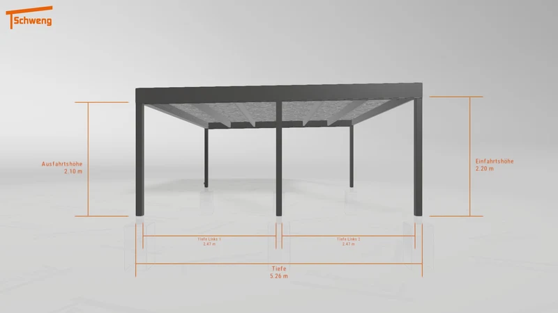 #DE Schweng Flachdachcarport C600 (ID 77b7kx) #MTG