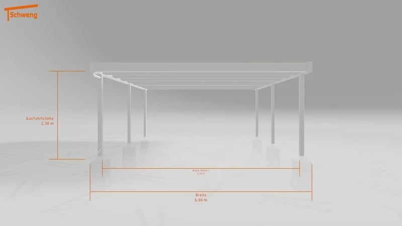 #DE Schweng Flachdachcarport C600 (ID jj8qd9)