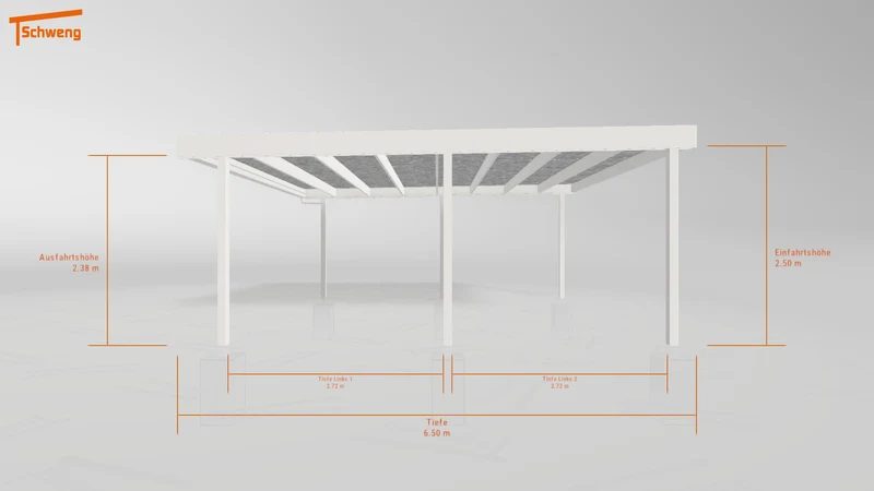 #DE Schweng Flachdachcarport C600 (ID jj8qd9)