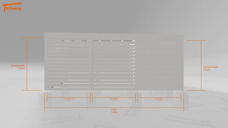 #DE Schweng Flachdachcarport C600+ (ID 77b4xq) #MTG