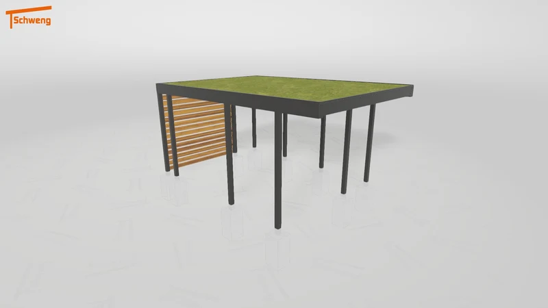 #DE Schweng Flachdachcarport C600+ (ID v474qy) #MTG