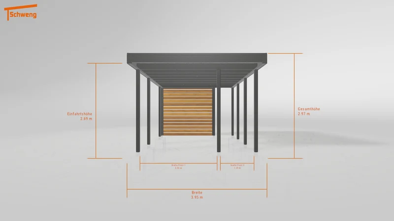 #DE Schweng Flachdachcarport C600+ (ID v474qy) #MTG