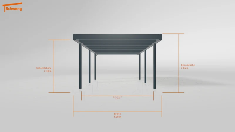 #DE Schweng Flachdachcarport C600 (ID 2q8qqj)