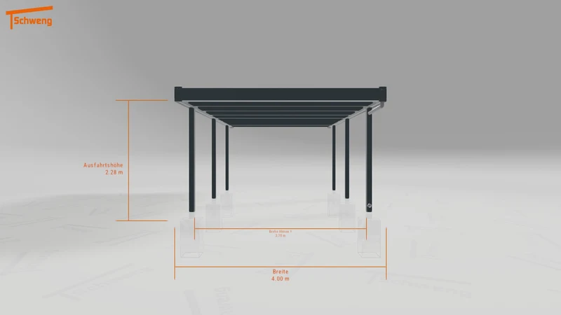 #DE Schweng Flachdachcarport C600 (ID 2q8qqj)