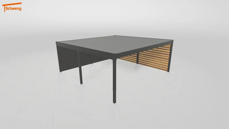 #DE Schweng Flachdachcarport C600+ (ID qdvdd7)