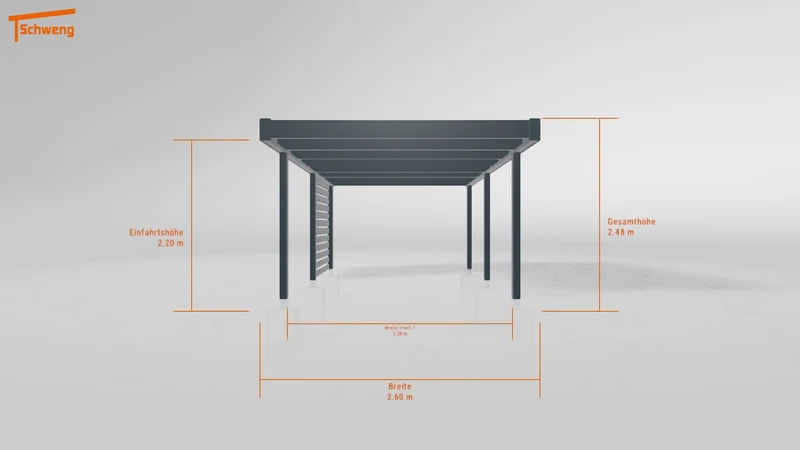 #DE Schweng Flachdachcarport C600+ (ID pbpbxk) #MTG