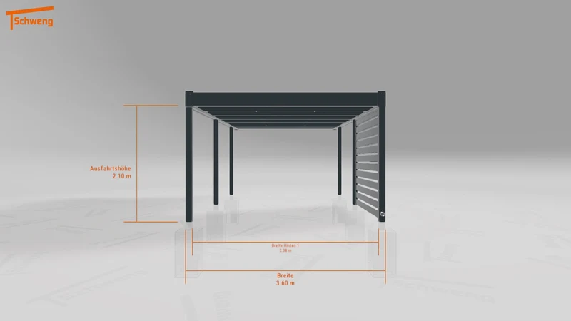 #DE Schweng Flachdachcarport C600+ (ID pbpbxk) #MTG