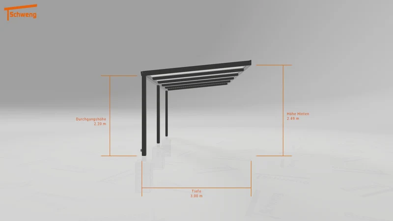 #DE Schweng Terrassenüberdachung S350 (ID 2q8qnj)