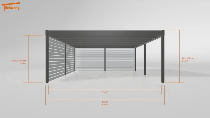 #AT Schweng Flachdachcarport C600+ (ID w3x5wz) #MTG